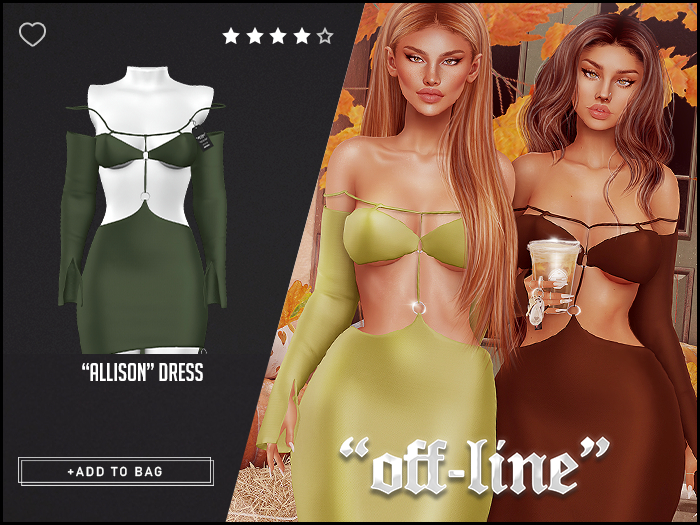 "Off-Line" x "Allison" Dress / Army