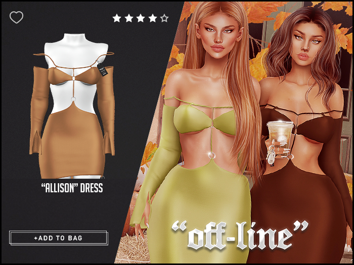 "Off-Line" x "Allison" Dress / Nude