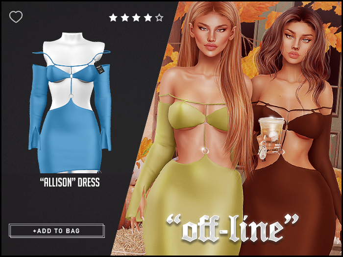 "Off-Line" x "Allison" Dress / Blue