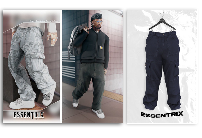 -ESSENTRIX-. Cargo (Navy)