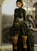 POISON ROUGE Elaine SET Black/Blue RARE//Maitreya