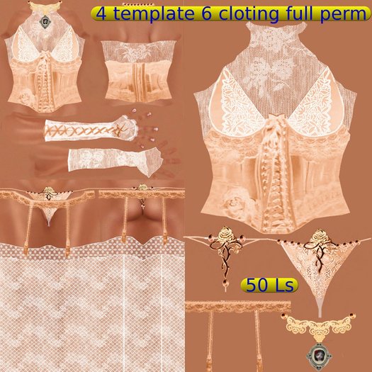 corset peche oranger pastel