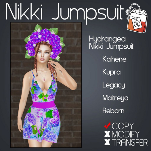 ~TL~ Hydrangea Nikki Jumpsuit