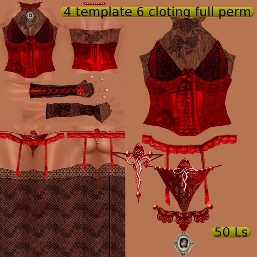 corset rouge couleur chaude
