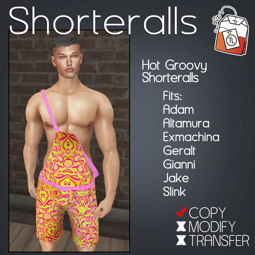 ~TL~ Hot Groovy Shorteralls