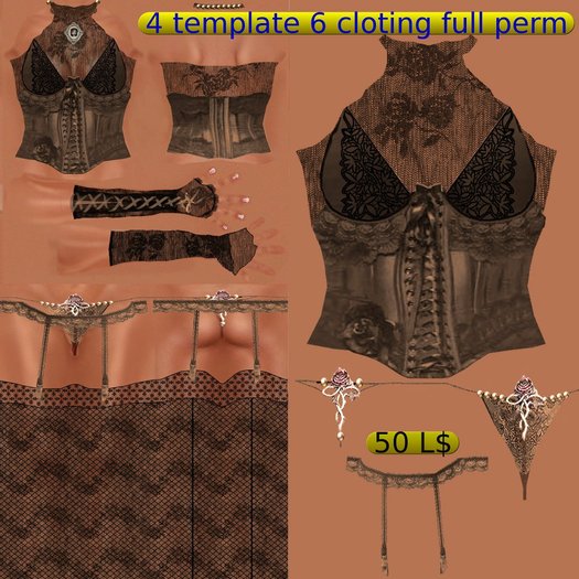 corset noir cuivrer