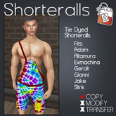 ~TL~ Tie Dyed Shorteralls