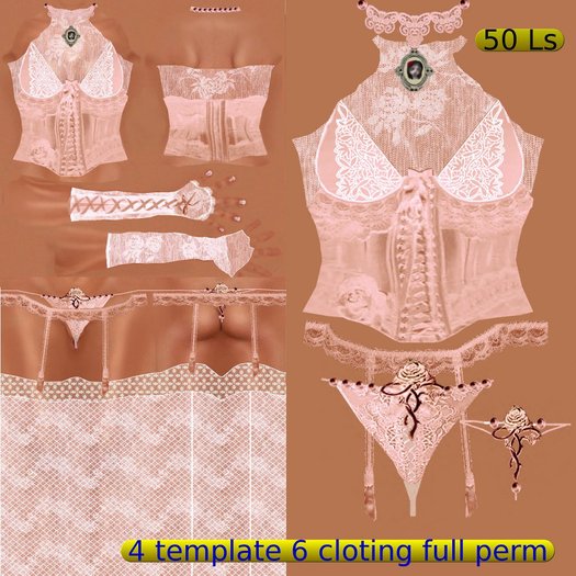 corset saumon pastel