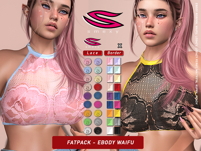 ::Smexy:: HalterLace TOP FATPACK WAIFU