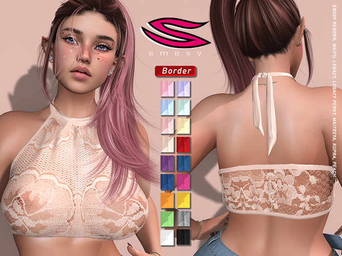::Smexy:: HalterLace TOP CREME