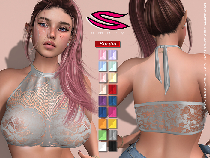 ::Smexy:: HalterLace TOP GREY