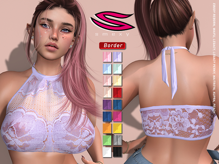 ::Smexy:: HalterLace TOP LILAC