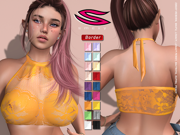 ::Smexy:: HalterLace TOP ORANGE