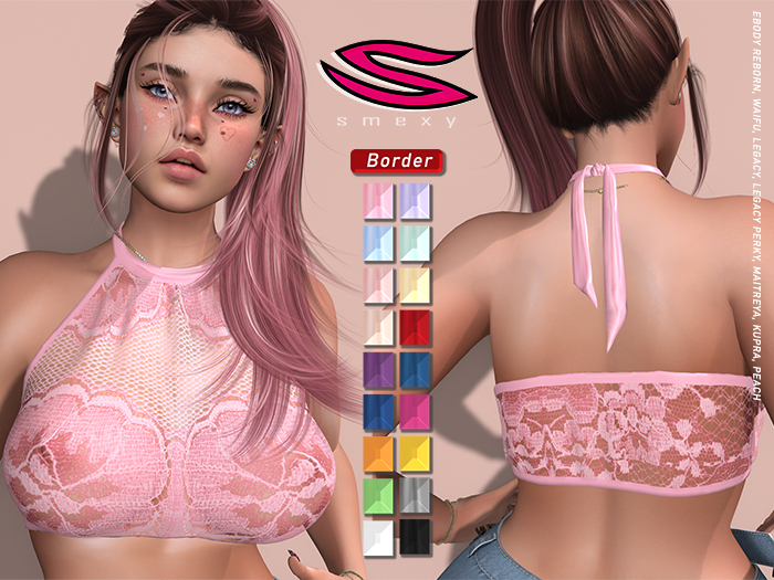 ::Smexy:: HalterLace TOP PINK