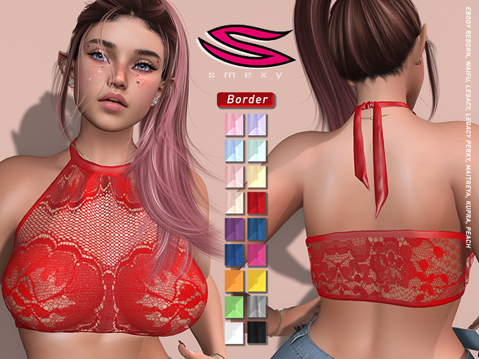 ::Smexy:: HalterLace TOP RED