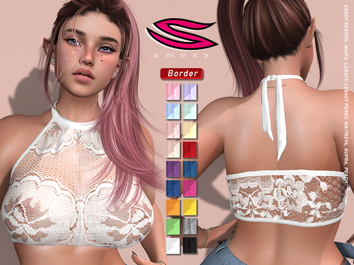 ::Smexy:: HalterLace TOP WHITE