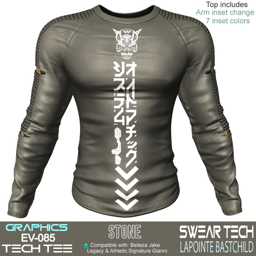Longsleeve Tee EV085 Graphics STONE