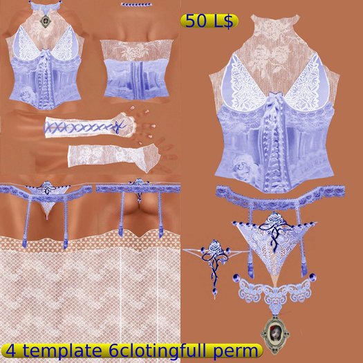 corset violet pastel