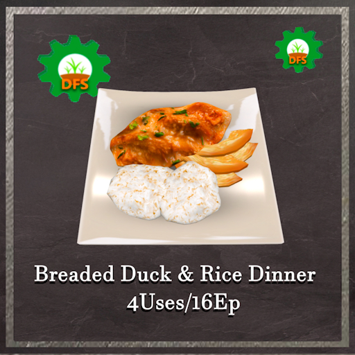 DFS Breaded Duck and Rice Dinner Textur