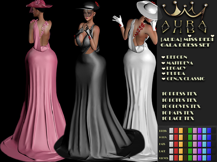 [Aura] Miss Peri Gala Dress Set/FATPACK