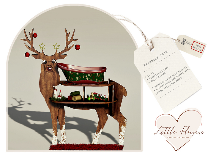 Christmas Reindeer Bath Lullabeebs|Toddleedoo|Zooby