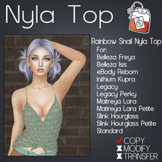 ~TL~ Rainbow Snail Nyla Top
