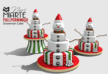 .::Neri M I A R T E ::.Full Permission Snowman Cake#2