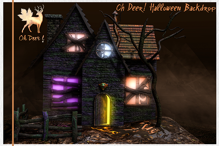 Oh Deer! Halloween Backdrop (Boxed)