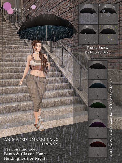 AvaGirl - Animated Umbrella v2 (Unisex)