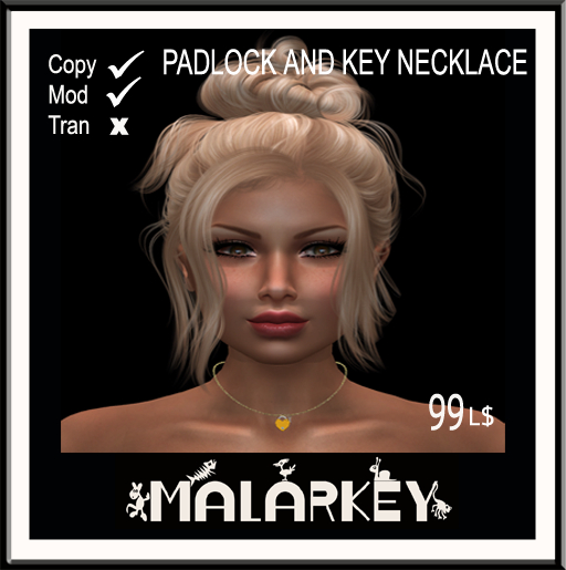 Padlock and Key Necklace