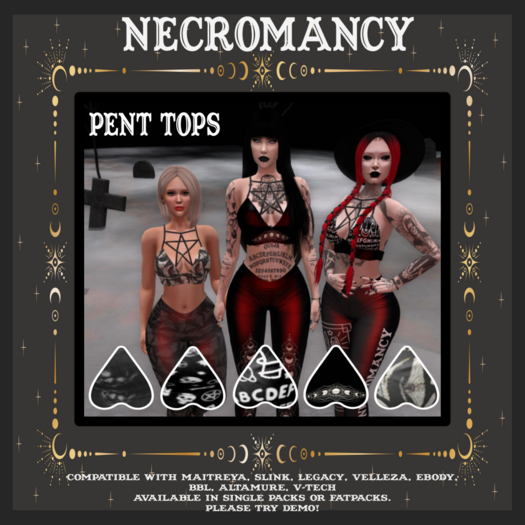 **Necromancy** - Pentagram Crop - Fatpack