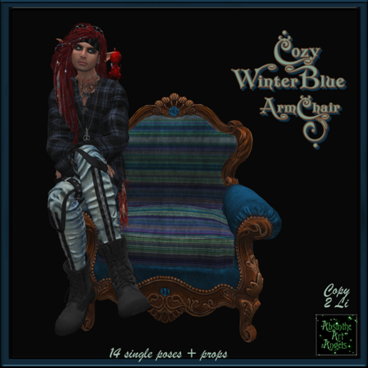 Cozy WinterBlue ArmChair