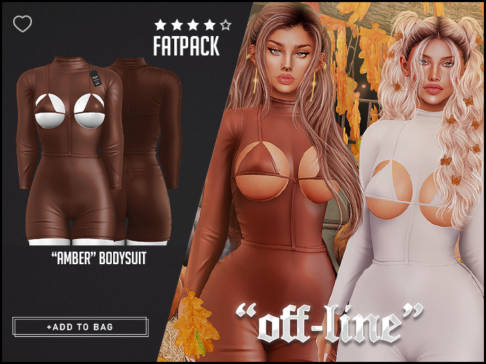 "Off-Line" x "Amber" Bodysuit / Fatpack