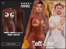 "Off-Line" x "Amber" Bodysuit / Fatpack