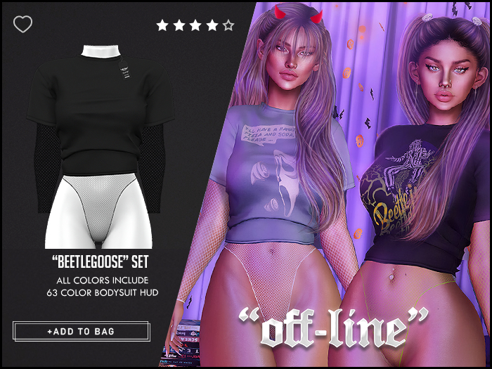 "Off-Line" x "BeetleGoose" Set / Black
