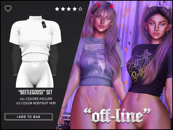 "Off-Line" x "BeetleGoose" Set / White