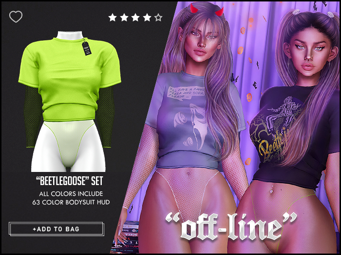 "Off-Line" x "BeetleGoose" Set / Treuse