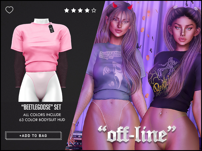 "Off-Line" x "BeetleGoose" Set / Pinky