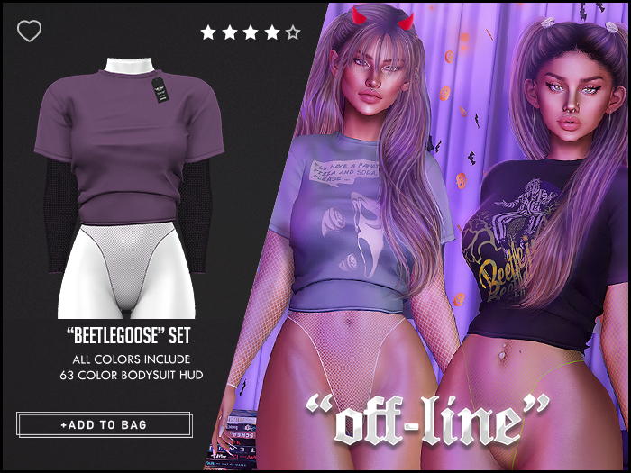 "Off-Line" x "BeetleGoose" Set / Mauve