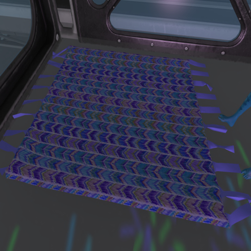 Purple/Blue Woven Rug (PG)