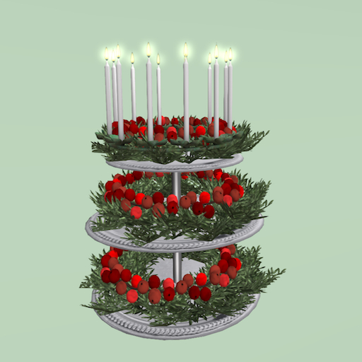 Song's Three tiered Christmas tray