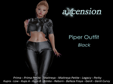 aX: Piper Outfit Black