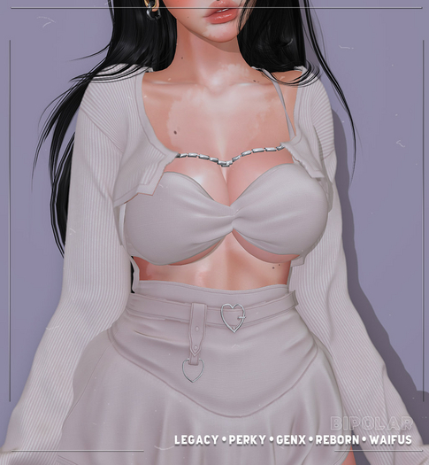 Bipolar - Candy Cardigan - White