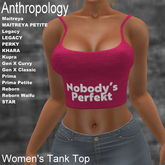Nobody's Perfekt Women's Tank Top (WTZ)