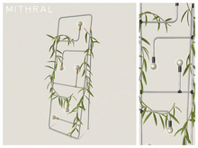 Mithral * Plant Wrapped Pipe Light Display (Silver)