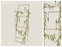 Mithral * Plant Wrapped Pipe Light Display (Gold)