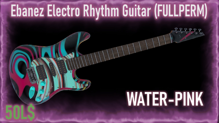 [MSLS] *Ebanez ElectroRhythm Guitar* Water-Pink