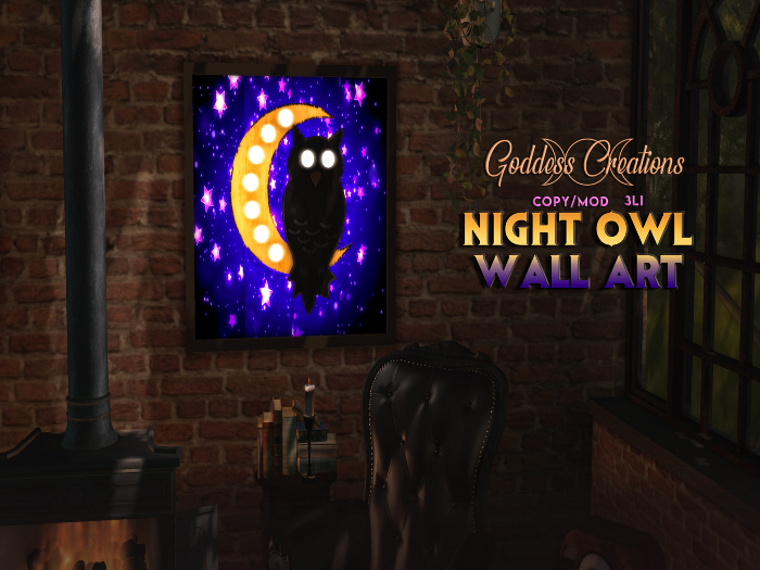 )O( GC:Night Owl Wall Art