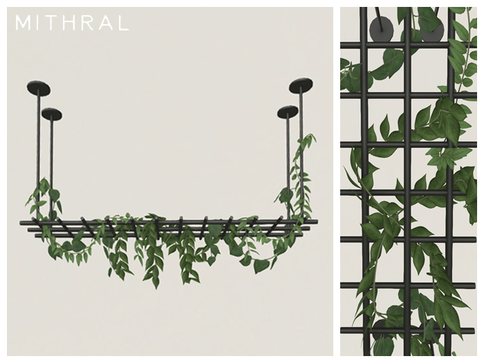 Mithral * Ceiling Plant Bar Display Fat Pack