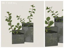 Mithral * Block Planter Duo (Black)
